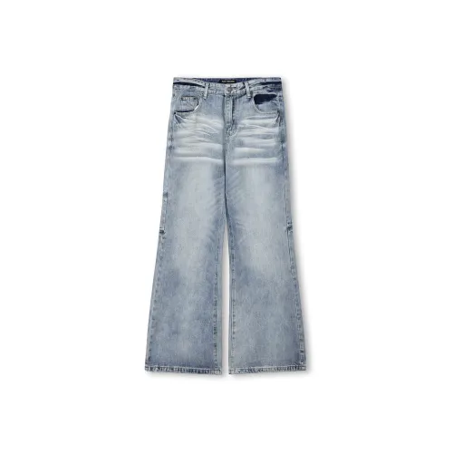 ACE VESTITI Светло-синие унисекс джинсы