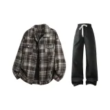 2 пачки (Кофейный топ + Черные штаны)