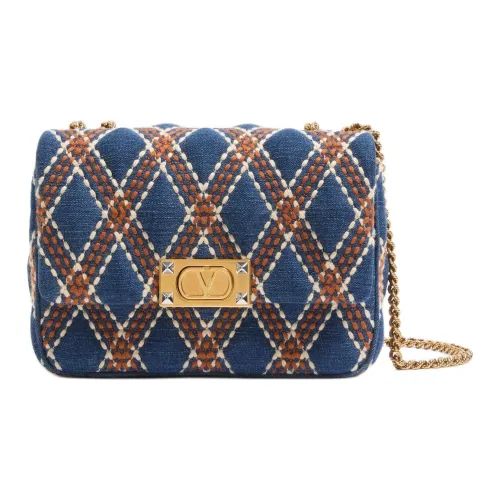 Valentino Garavani Сумка через плечо среднего размера женская джинсовая