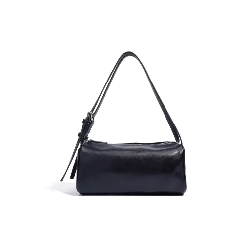 COURONNE Сумка из коровьей кожи цилиндрическая сумка сумка через плечо плечевая сумка женская черная молочно-чайный белый коричневый молочно-чайный