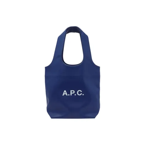 A.P.C Ninon Полиуретан Тоут Сумка Сумка для покупок Сумка Маленькая Женская Синяя