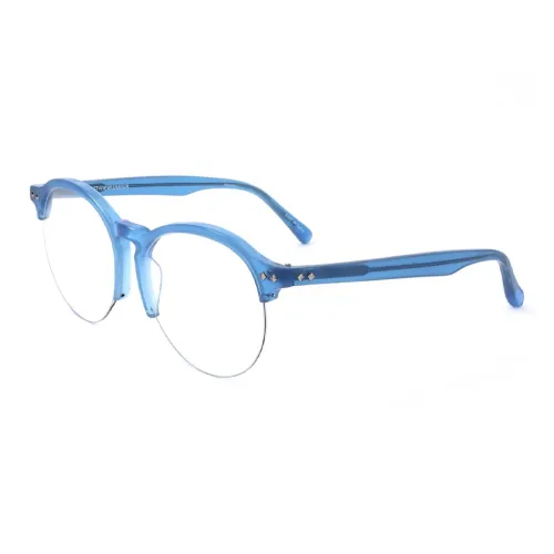 Linda Farrow Ацетатные Оправы для Очков Oval Женские Синие