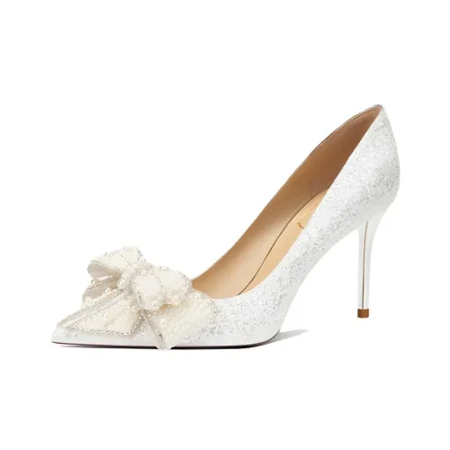 Squinting Home Узкий каблук Высокие каблуки 8 см Женские Белые