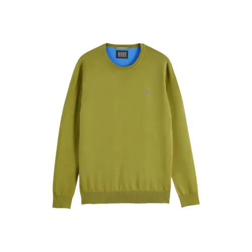 Scotch&Soda Зеленый Калла Мужские Свитшоты
