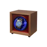 Одиночный слой, ореховое дерево, красный внутренний, сапфирово-синий свет, без крышки