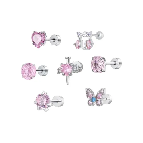 MISS XIA JWY Титановые стальные серьги-гвоздики унисекс