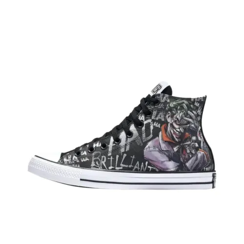 DC COMICS x Converse Chuck Taylor All Star Устойчивые к истиранию высокие кроссовки для скейтбординга Мужские Черные Белые