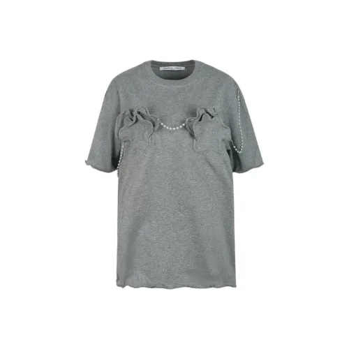 Valeria Obbaco T-Shirt Женская Серого цвета