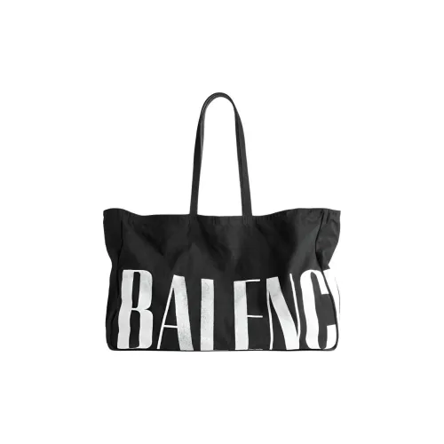 Balenciaga EDITOR Ткань Сумка через плечо Большая Женская Черная