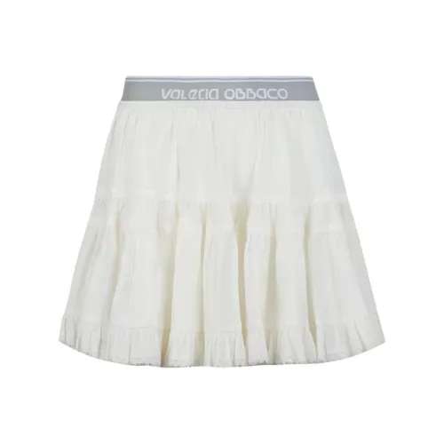 Valeria Obbaco Повседневные короткие юбки Женские Белые