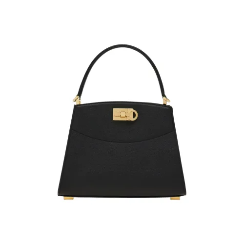 FERRAGAMO Studio Телячья кожа Сумка через плечо Сумка Мини Женская Черная