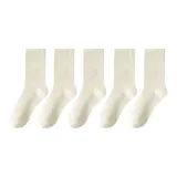 5 пар (молочно-белый)