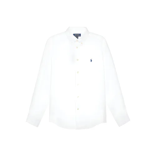 Polo Ralph Lauren Белые Детские Рубашки