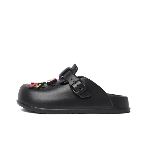 JOSINY Сабо Черные Высота каблука 2,5 см Женские