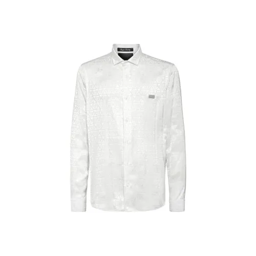 PHILIPP PLEIN Рубашка Мужская Белая