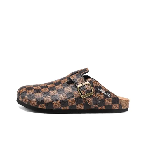 PAIBLOKS ЭВА Пробковая подошва Тихий Противоскользящие Домашние тапочки Унисекс Коричневый