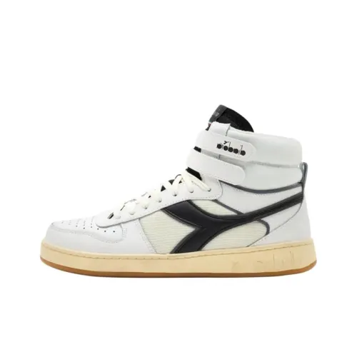 DIADORA Magic Basket Устойчивые к истиранию Высокие Кроссовки для скейтбординга Унисекс Белые