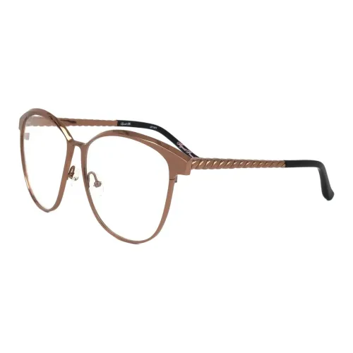 Linda Farrow Металл Нерегулярная форма Оправы для очков Женские Коричневый