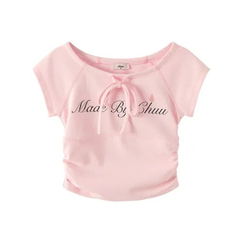 CHUU Светло-розовые Женские Футболки
