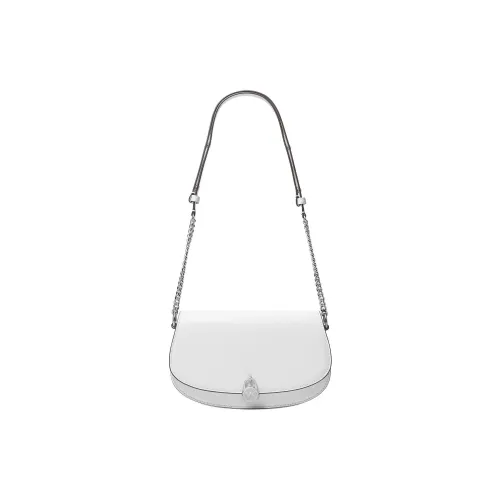 MICHAEL KORS Mila Кожа Курьерская Сумка Плечевая Сумка Средняя Женская Белая