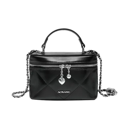 AOKANG Корова Кожа Коробка Сумка Ромб Узор Цепляемая Сумка Сумка Сумка через плечо Маленькая Женская Многоцветная