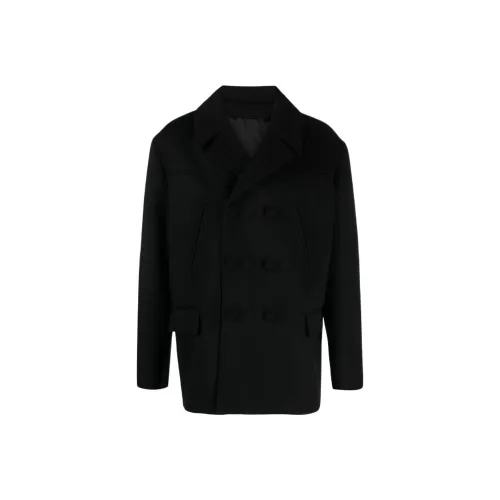 BALMAIN Черное Мужское Пальто