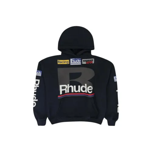 RHUDE SS25 Свитшот Мужской Черный