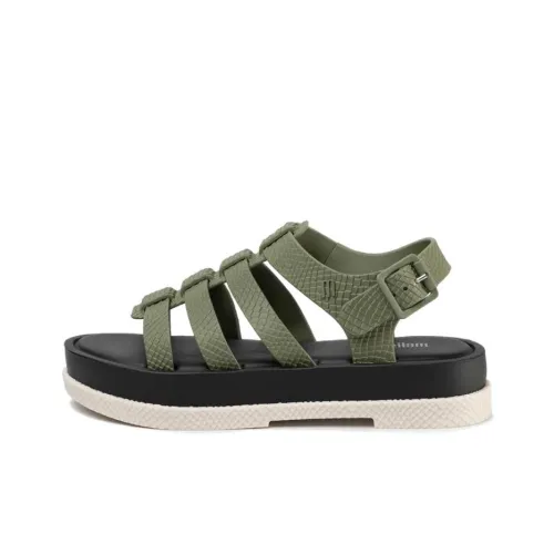 Melissa Flox III Snake AD Римские Сандалии 3 см Женские Зеленые