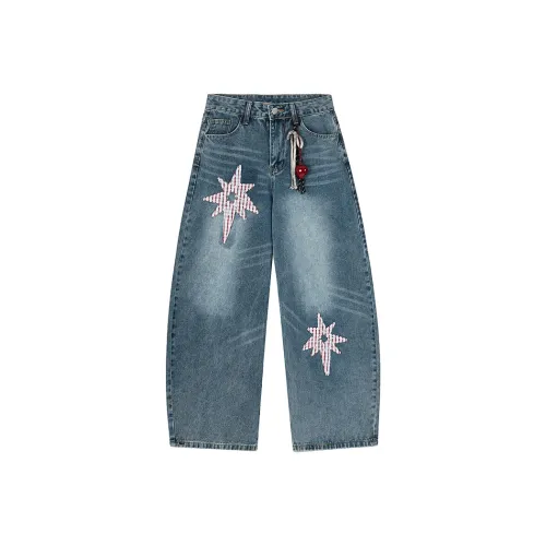 UPWARD LAB Blue Unisex Jeans