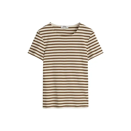COS Коричневый/Полосы Женские Рубашки T