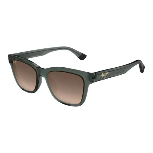 Maui Jim Ацетат Квадратные Солнцезащитные Очки Женские Зеленые
