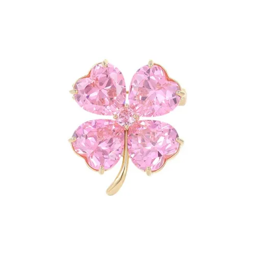 Фиолетовый медный сплав броши женские