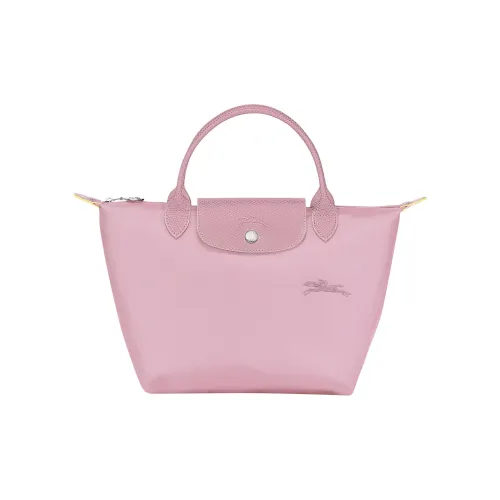 LONGCHAMP Le Pliage Green Коровья кожа Сумка Маленькая Женская Розовая