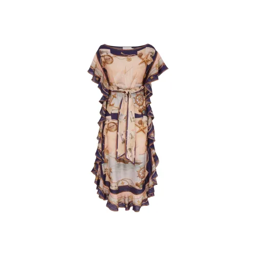 Zimmermann Многоцветные Женские Платья с коротким рукавом