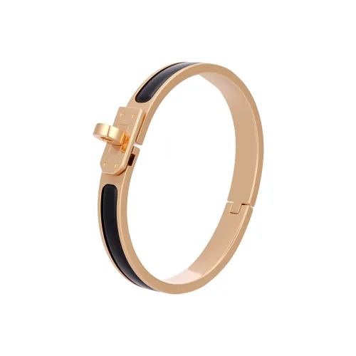 HERMES Эмаль Браслеты Унисекс Черный