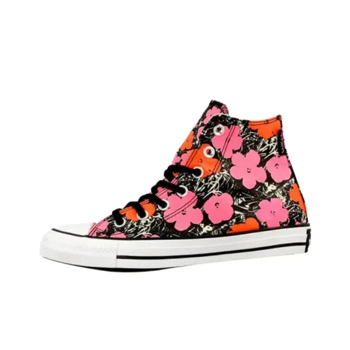 Andy Warhol x Converse Chuck Taylor All Star Износостойкие высокие кеды унисекс розовые черные