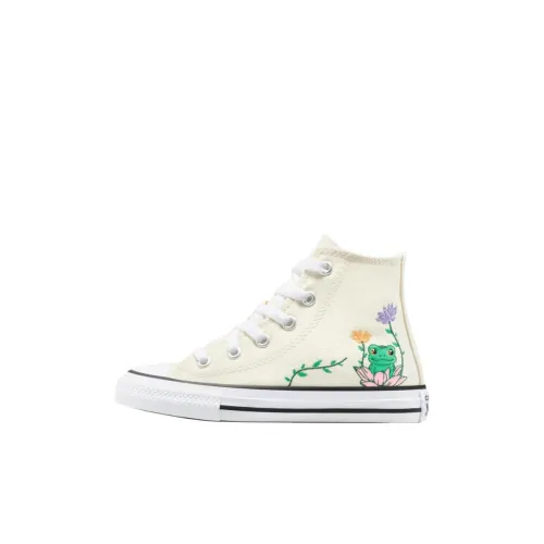 Converse Chuck Taylor All Star Детские кеды High Топ Бежевый Белый Зеленый Kids