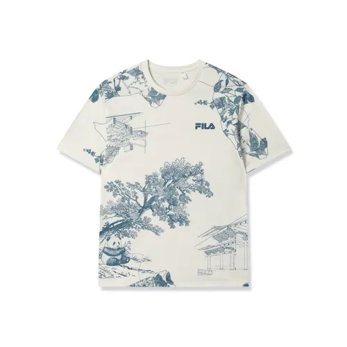 Fila Heritage Полный принт Za Мужская футболка с коротким рукавом
