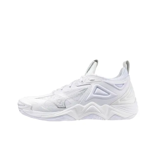 Mizuno Wave Momentum 3 Амортизация Износостойкие Низкие Кроссовки для тренировок Мужские Белые