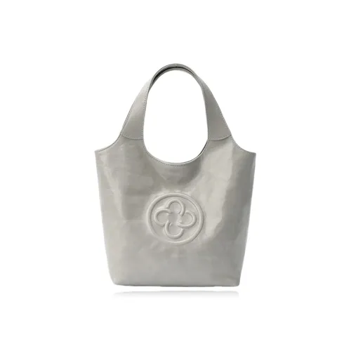 CASSILE Сумка из натуральной коровьей кожи маленькая женская туманно-серого цвета