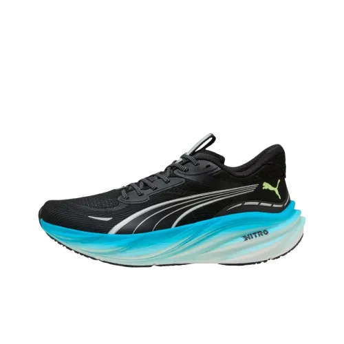 PUMA Magnify Nitro 3 Амортизация Дышащий Поддерживающие Низкий Топ Беговые кроссовки Унисекс Черный