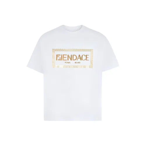 FENDI X VERSACE Рубашка Мужская Белая
