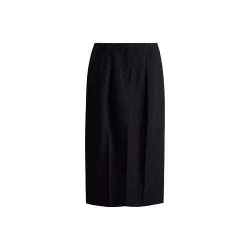 H&M Черные Женские Повседневные Длинные Юбки