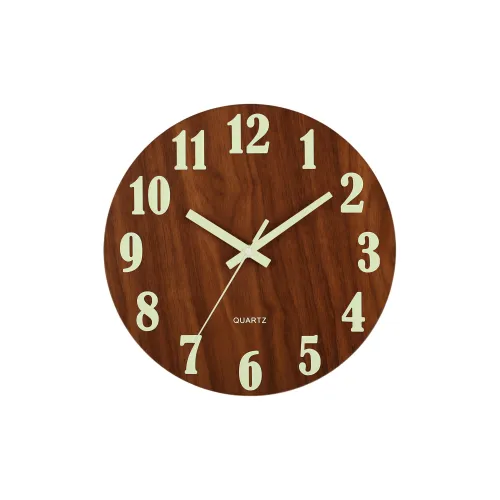 HENGQI Механизм с плавным ходом секундной стрелки Стена Часы Унисекс