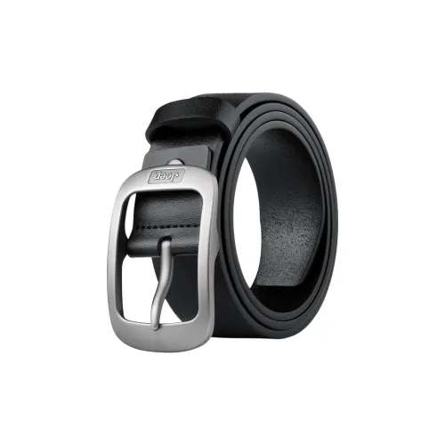 Jeep Спилок коровьей кожи Два слоя Однослойный ремень из коровьей кожи Мужской 3,75 см