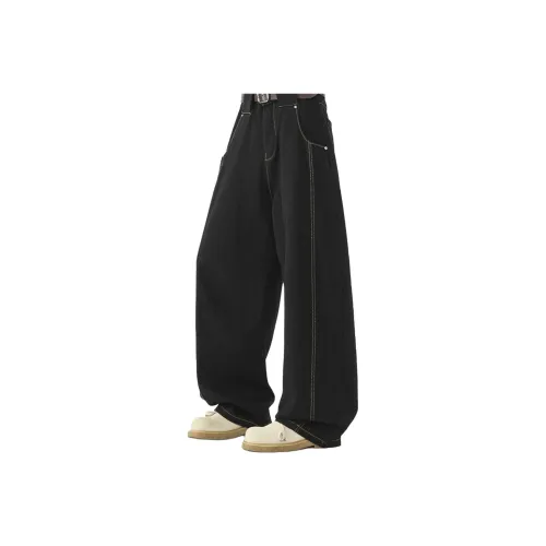 Комбо Черный [Боковая сторона Двойная Нить] Женские Повседневные Брюки