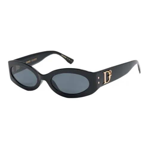DSQUARED 2 Ацетат OVAL SUNGLASSES Женские Черный