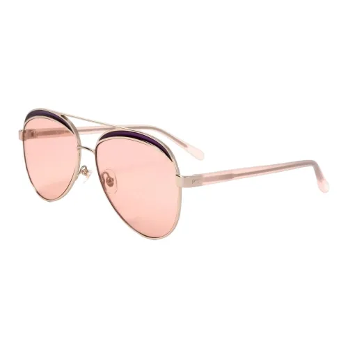 Linda Farrow Нержавеющая сталь Aviator Солнцезащитные очки Женские Розовый