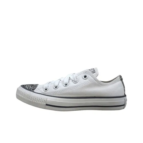 Converse Chuck Taylor All Star Устойчивые к истиранию Низкие Кроссовки для скейтбординга Женские Белые Серые