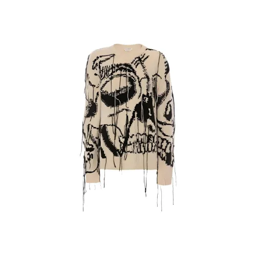 Alexander McQueen Айвори Мужские кашемировые свитеры
